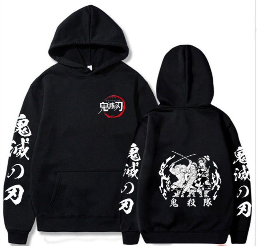Blade Flame Pillar casual pullover hoodie