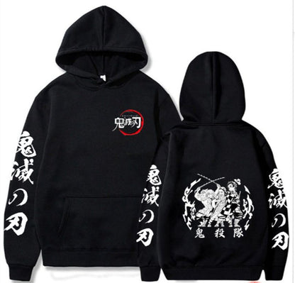 Blade Flame Pillar casual pullover hoodie