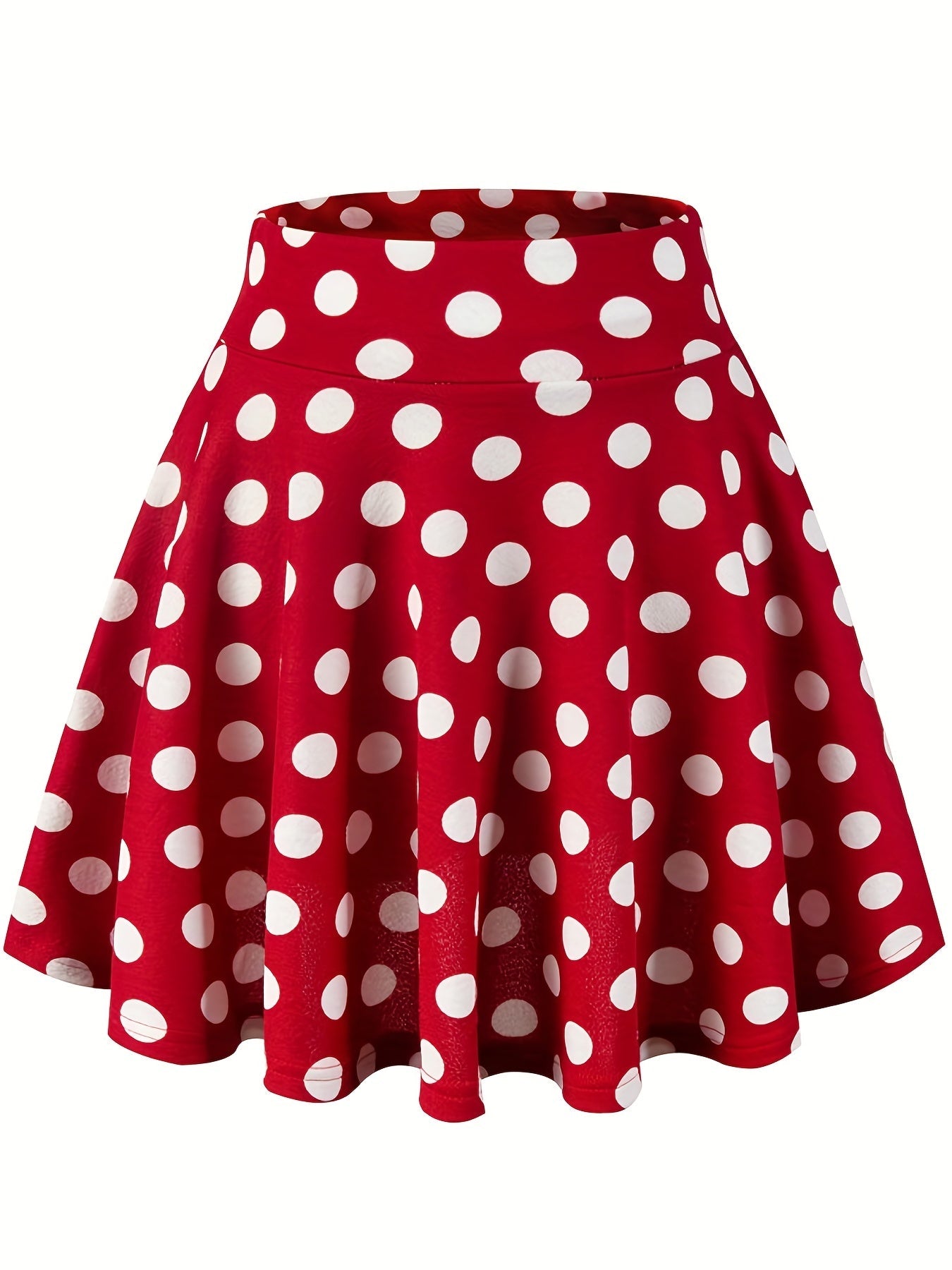 Jupes patineuses Kpop à pois, mini-jupes polyvalentes décontractées à volants coupe trapèze, vêtements pour femmes