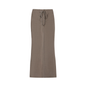 Dyed Washed Drawstring Maxi Skirt