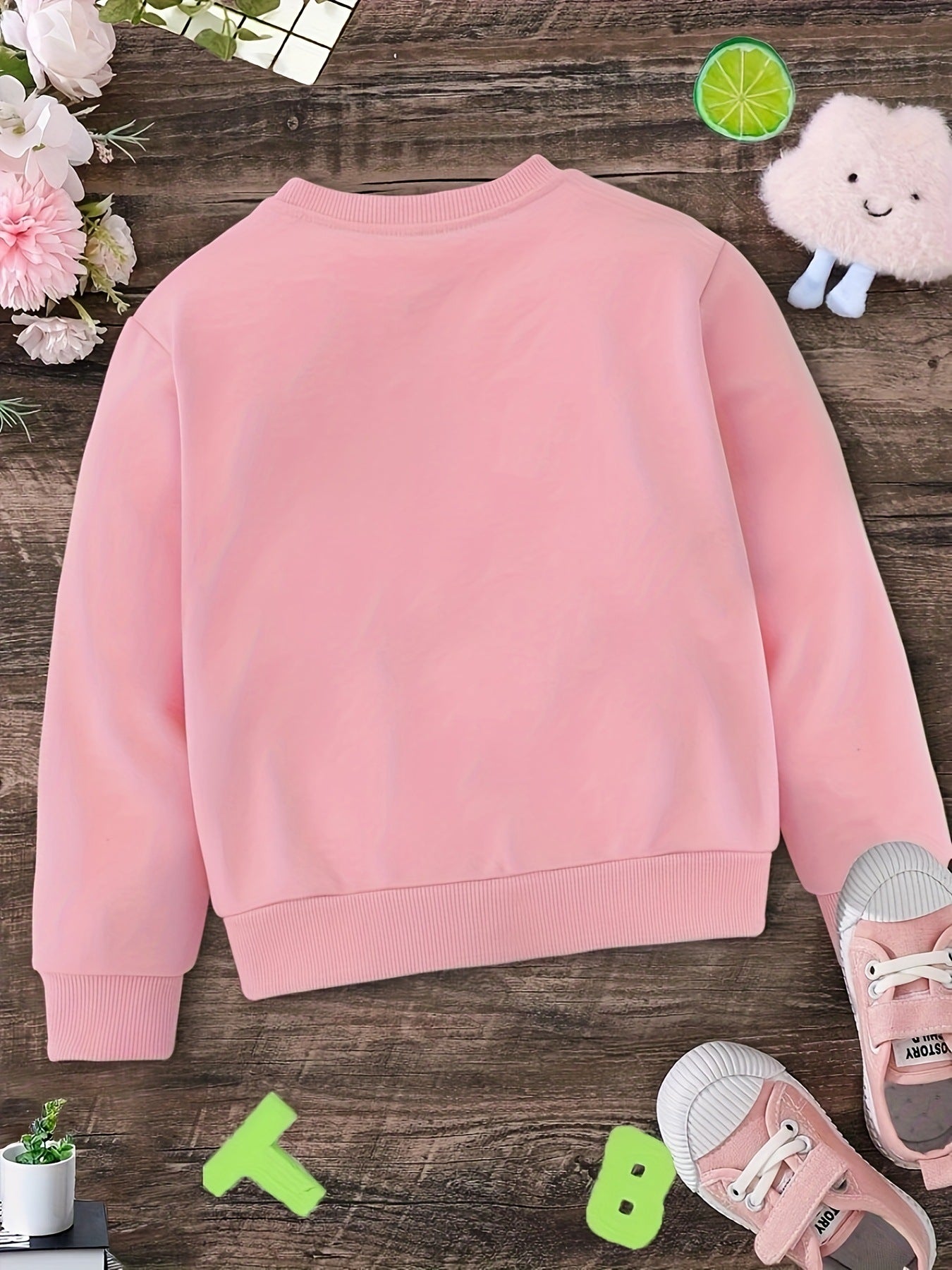 Kids Christmas Gingerbread Graphic Crew Neck Sweatshirts