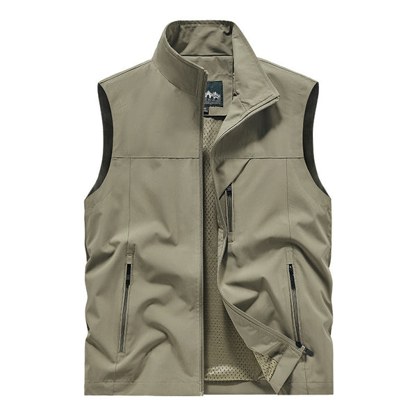 Mens Casual Stand CollarVest
