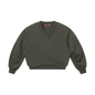 Women's Crop V-Neck Sweatshirt 280GSM