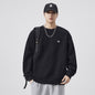 Men's Black Warm Thickened Sweatshirt Jacket