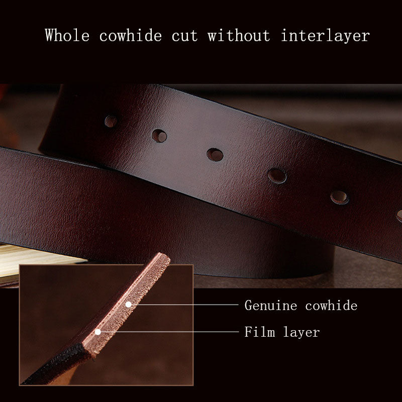 Men's genuine leather belt