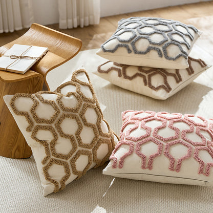 Honeycomb Tufted Cushion Cover