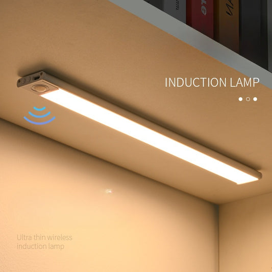 Intelligent ultra-thin wireless LED human body sensing light rechargeable magnetic strip light strip light strip