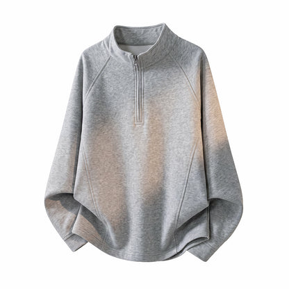 Stand Collar Casual Relaxed Men's Sweatshirt