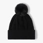 Cable knit pompom hat - view 8