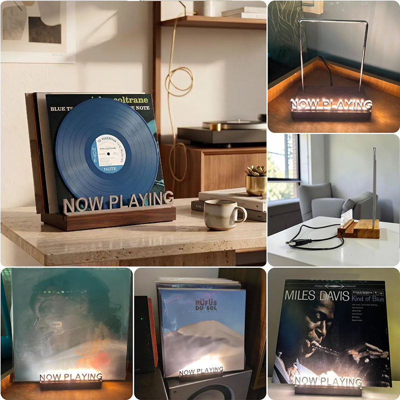 Wooden Vinyl Record Stand