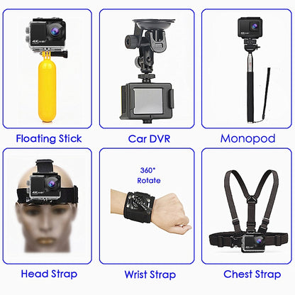 H10 EIS Anti-shake Action Camera Ultra HD 4K / 60fps