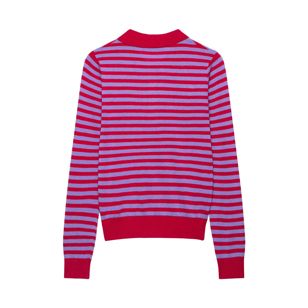 Contrasting striped top