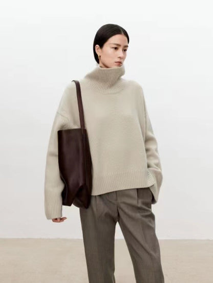 Women's High Neck Cashmere Sweater