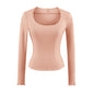 Women's U-Neck Long Sleeve T-Shirt