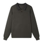 Long Sleeve Turn-Down Collar Knit Sweater