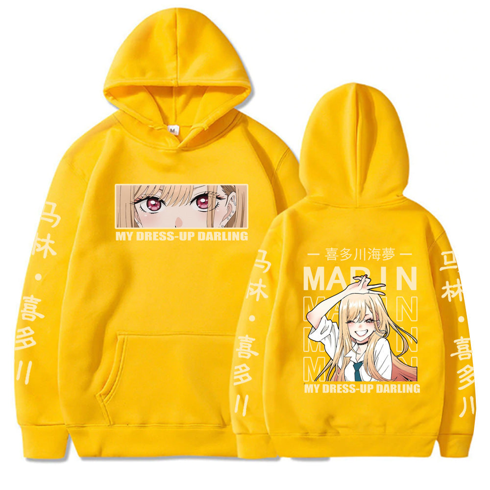 Marin Kitagawa Cute Graphic Print hoodies