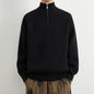 Men's  Relaxed Fit Stand Collar Knitted Jacket