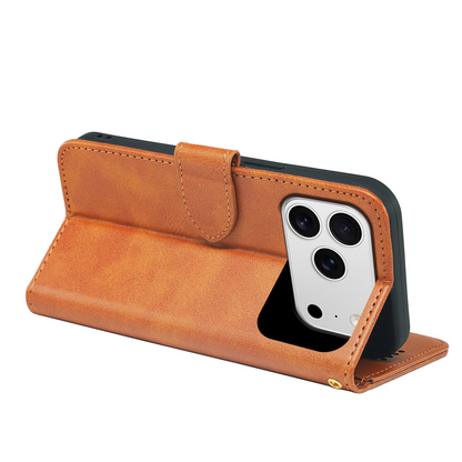 Coque Portefeuille en Cuir avec Étui à Rabat pour iPhone 17 Series