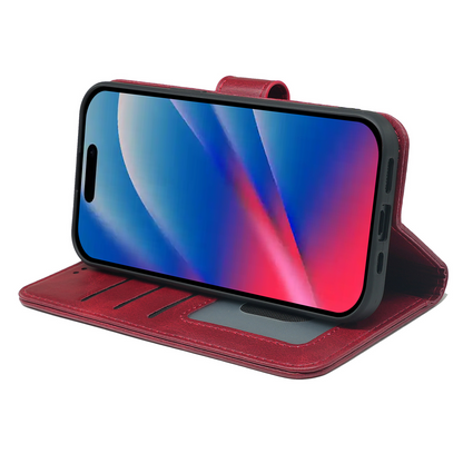 Coque Portefeuille en Cuir avec Étui à Rabat pour iPhone 17 Series