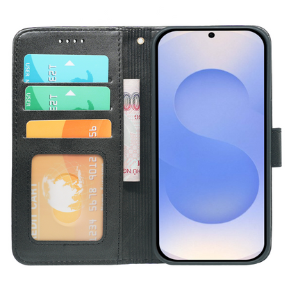 Étui portefeuille en cuir à rabat pour Samsung Galaxy S26 Series