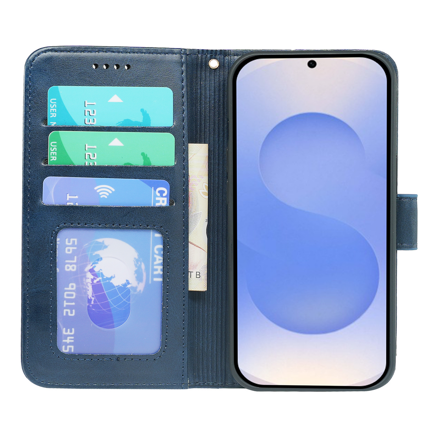 Samsung Galaxy S24 Series Book Flip Case Leather Wallet