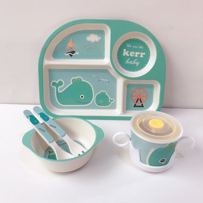 Bamboo Compartment Dinner Plate set