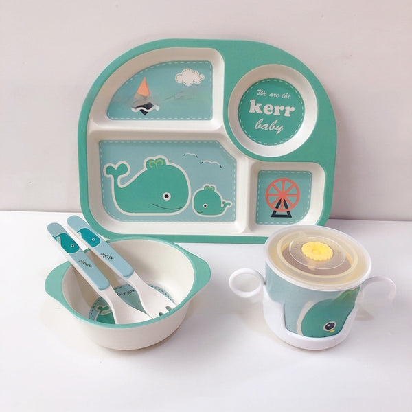 Bamboo Compartment Dinner Plate set