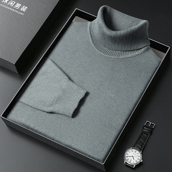Mens Turtleneck Bottoming Sweater - Stuffs & Savers