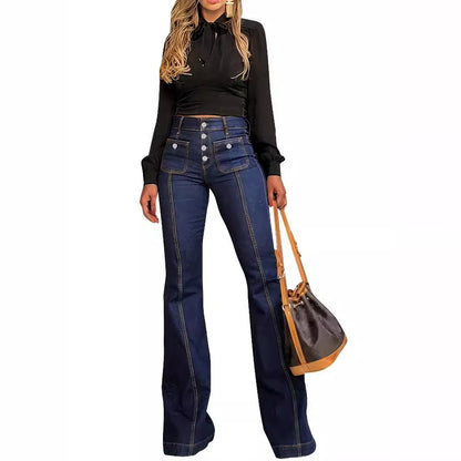 Women's slimfit Stretch Flared Pants