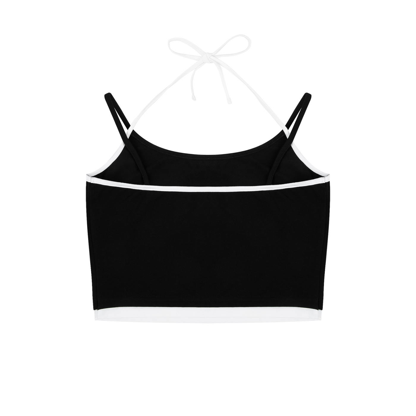 Contrast Binding Halter Tank Top 210GSM