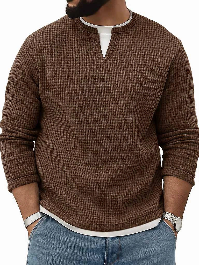 Crew-Neck Long-Sleeve Top