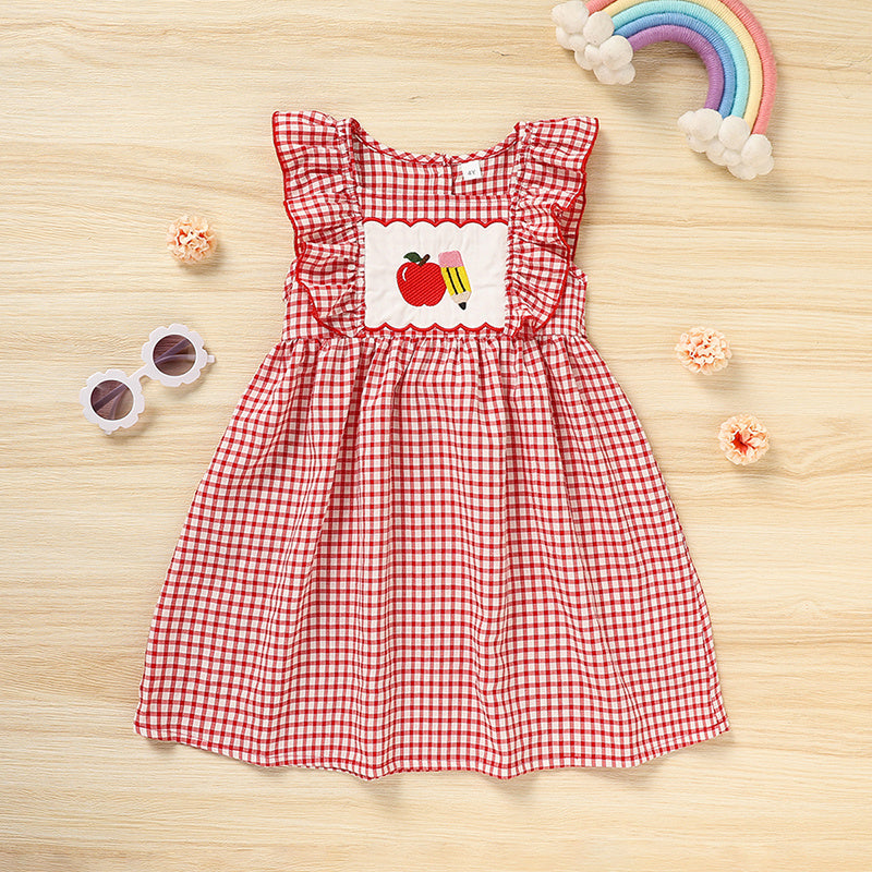 Girls' Sleeves Casual Dress