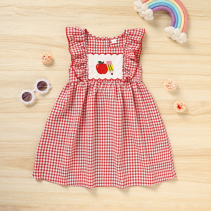 Girls' Sleeves Casual Dress