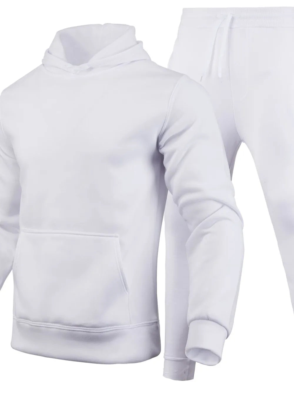 Ensemble sweat à capuche et pantalon à manches longues grande taille pour homme
