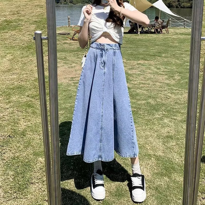Denim Skirt Women's Mid-length Autumn