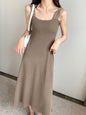 Bottoming Knit Suspender Dress