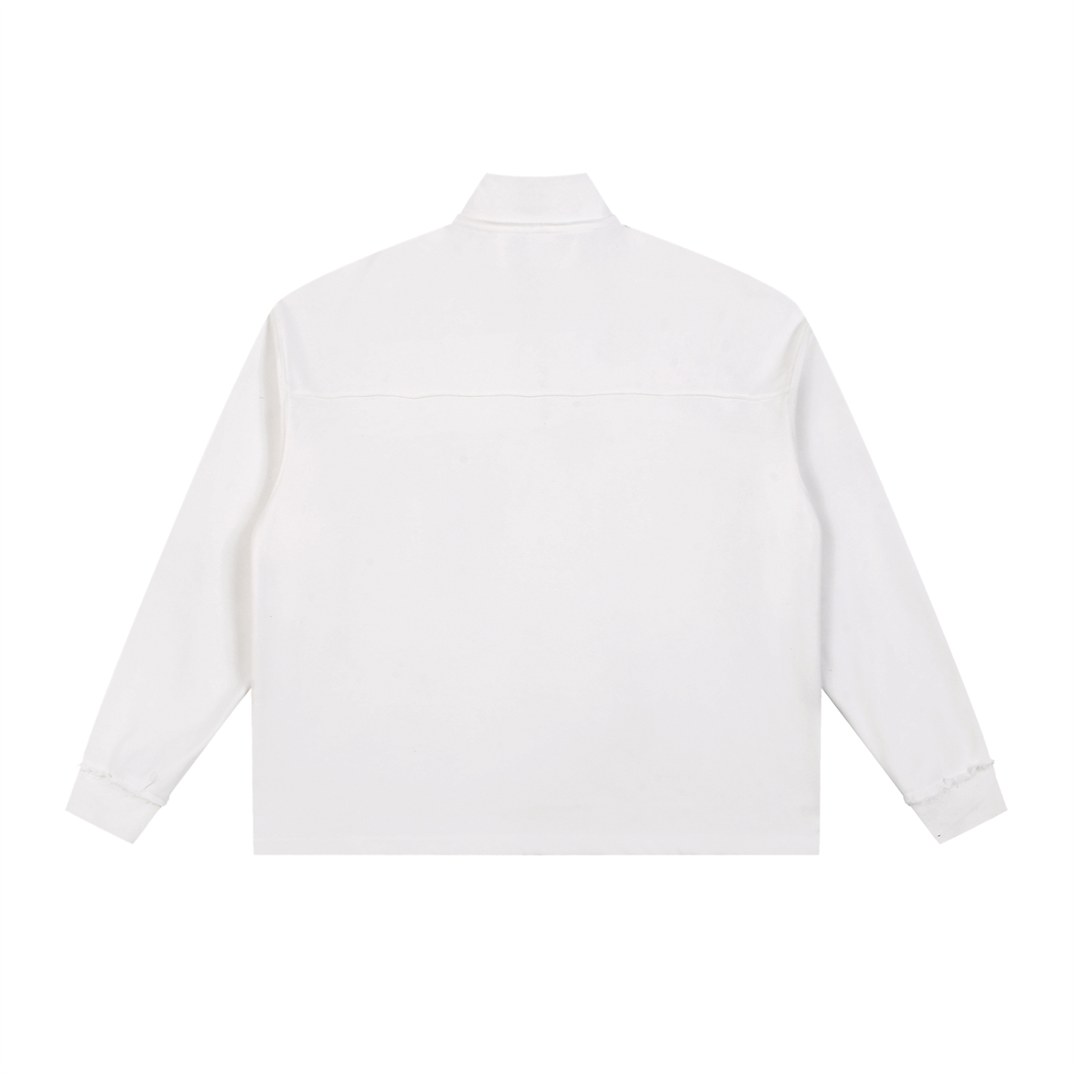 Half-Zip Rolled Edge Fleece Sweatshirt 450GSM