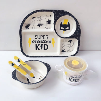 Bamboo Compartment Dinner Plate set
