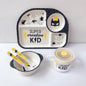 Bamboo Compartment Dinner Plate set