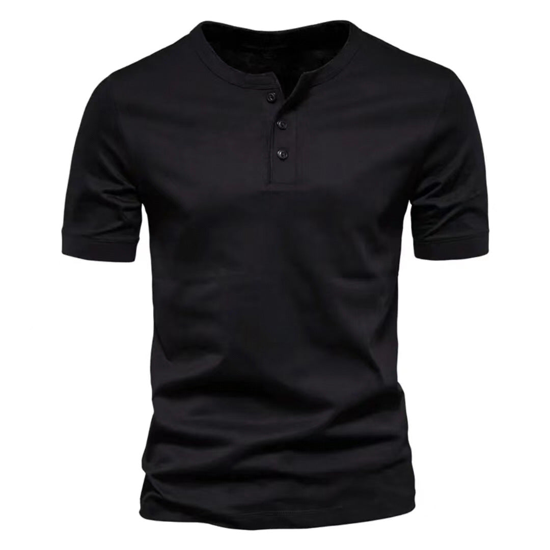 Men's Crew Neck Solid Colour T-Shirt - Short Sleeve