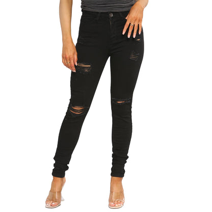 Enzo Jean Skinny Femme Slim Stretch Nouveau Pantalon en Jean Taille UK