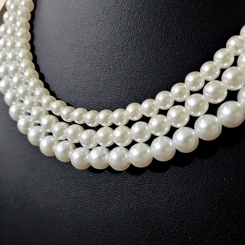 Vintage Pearl Necklace Women's