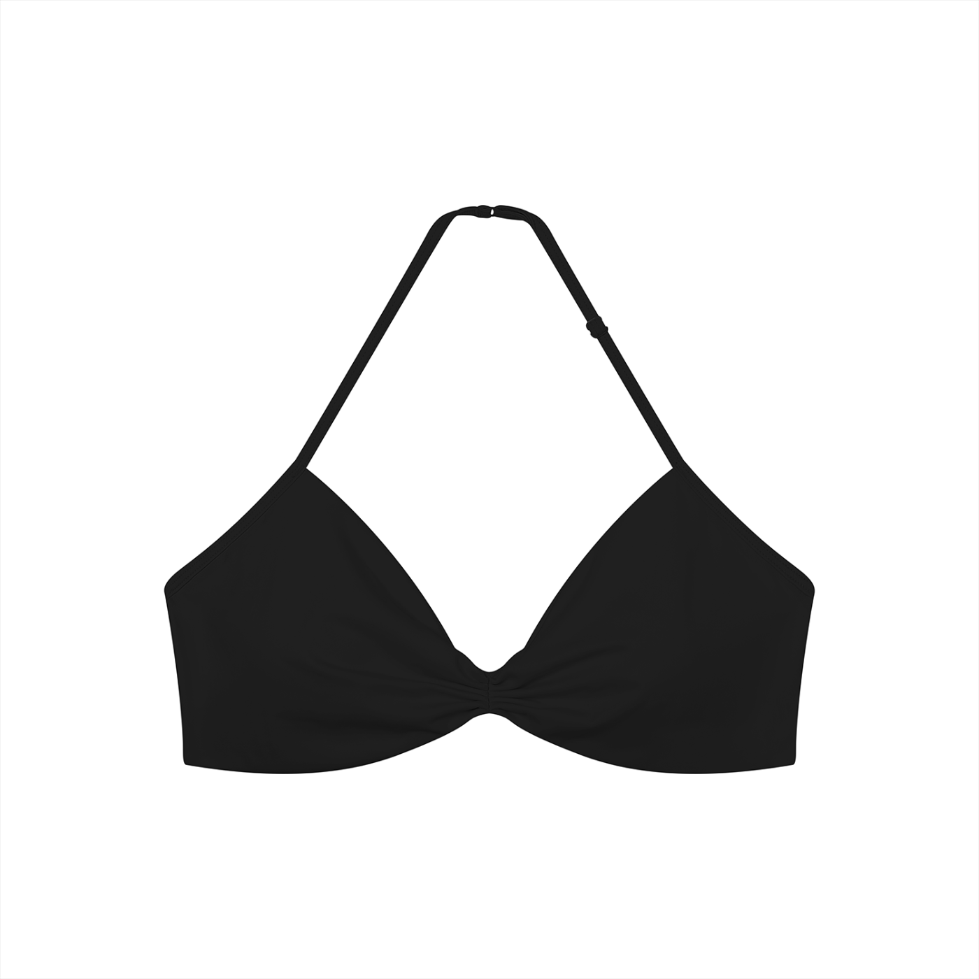 Women’s Ruched Halter-Neck Sports Bra