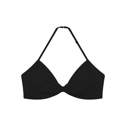 Women’s Ruched Halter-Neck Sports Bra