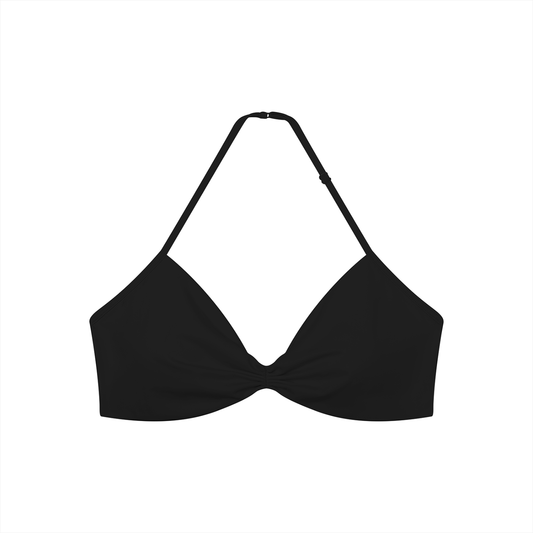 Women’s Ruched Halter-Neck Sports Bra