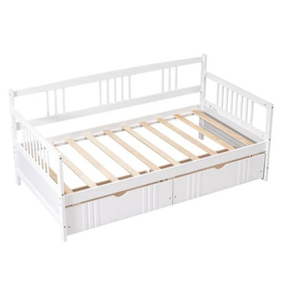 Double Sofa Bed Wooden With Drawers