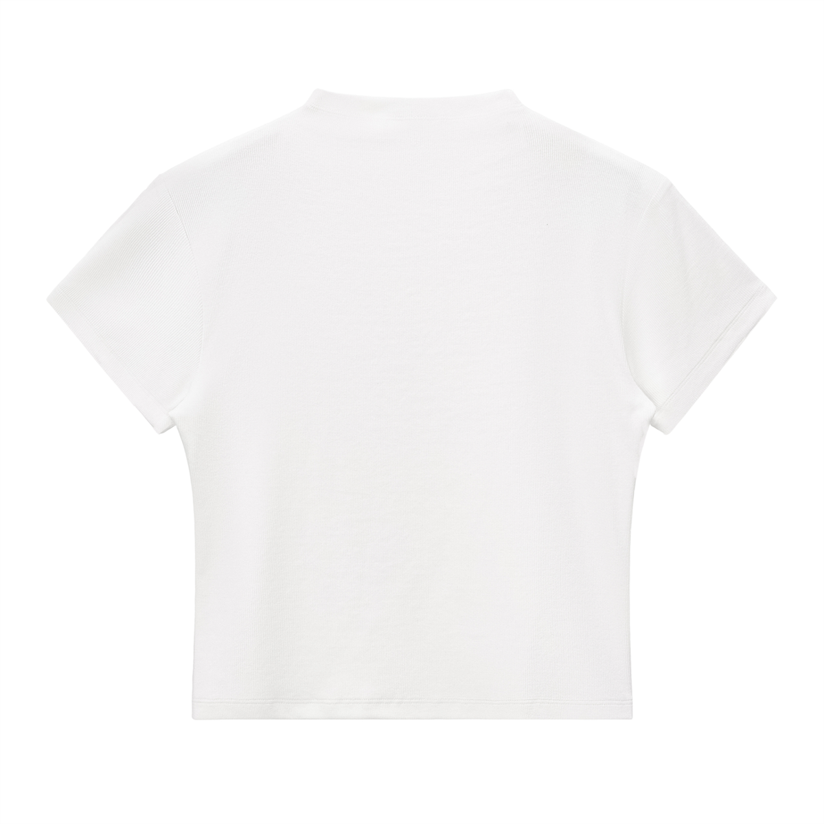 Womens Slim Fit Mock Neck T-Shirt