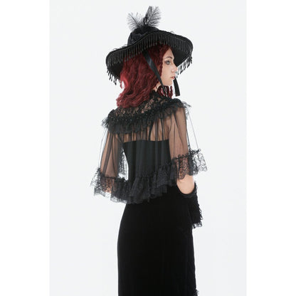 Dark in Love Morwenna Capelet Gothique Volants Dentelle