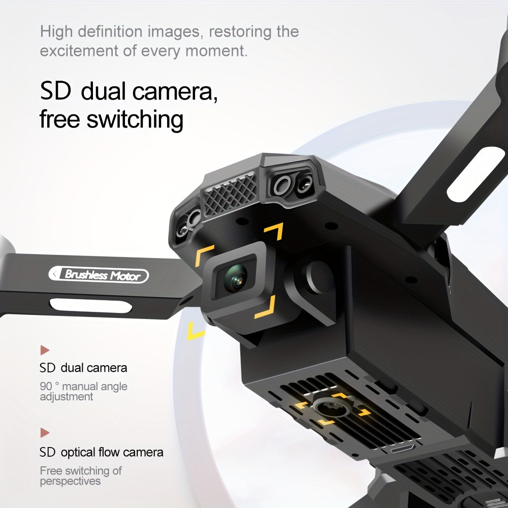 ESULOMP Brushless Drone - HD Dual Camera RC Quadcopter F196