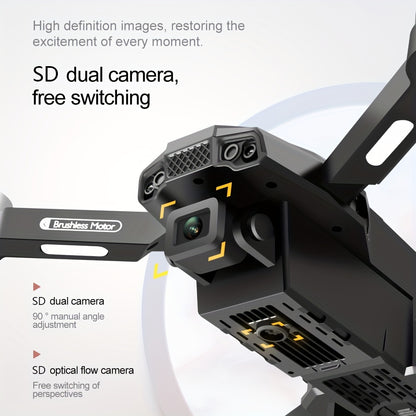 ESULOMP Brushless Drone - HD Dual Camera RC Quadcopter F196